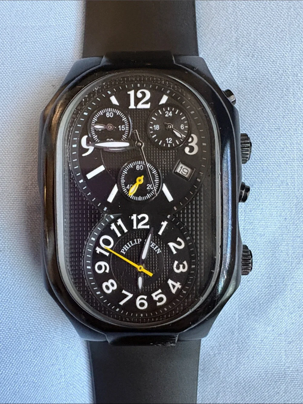 Philip Stein Black Men's Watch  Classic  Strap